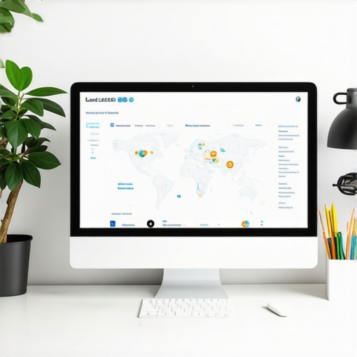 Person analyzing local SEO data on a computer screen