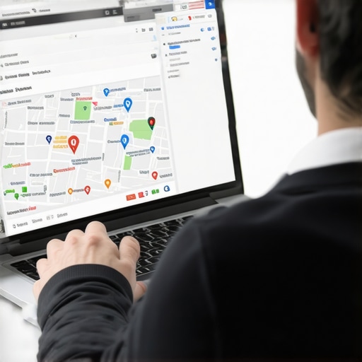 Business owner leveraging SEO automation tools for Google Maps optimization