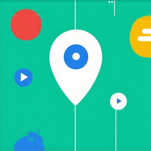 Diagram showing automation tools improving Google Maps rankings