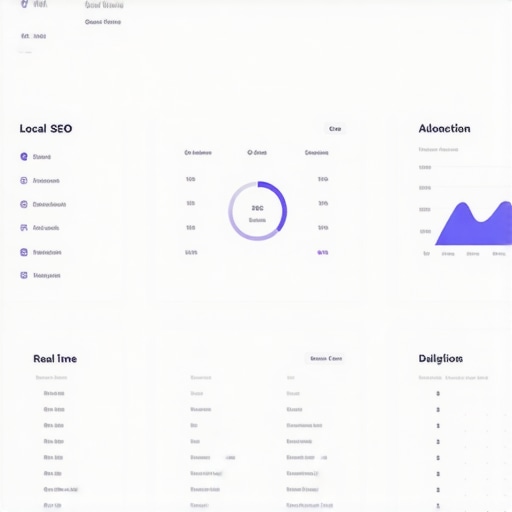 Real-time local SEO analytics dashboard showing keyword trends and optimization tips.