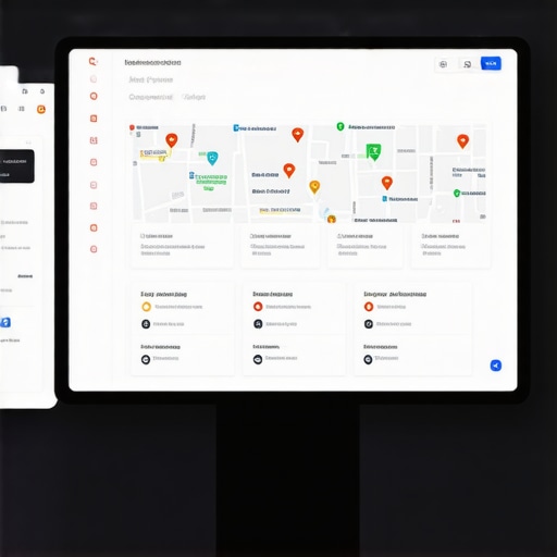 Analytics dashboard showing real-time data for local SEO automation