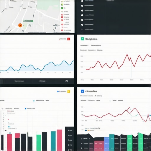 Screenshot of analytics dashboard tracking Google Maps rankings and citations.