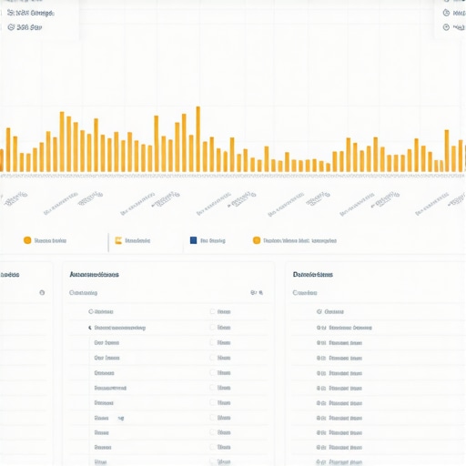 Dashboard displaying local search rankings and automation analytics for a business