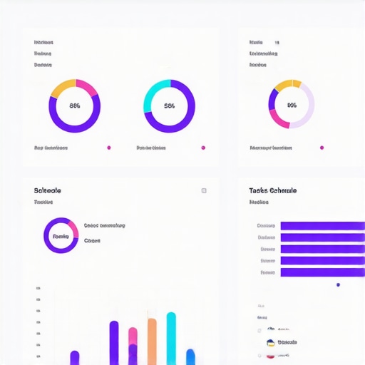 Dashboard showing SEO automation tools monitoring Google Maps rankings and scheduled tasks.