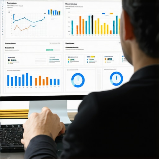 Person analyzing SEO metrics for Google Maps optimization