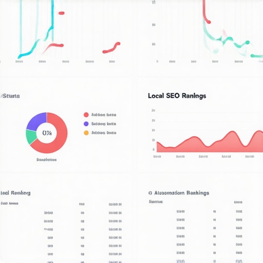 Screenshot of SEO automation dashboard tracking Google Maps rankings and alerts.