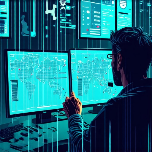 Mastering Maps Software Nuances in SEO Digital marketer analyzing maps and automation tools for local SEO success.