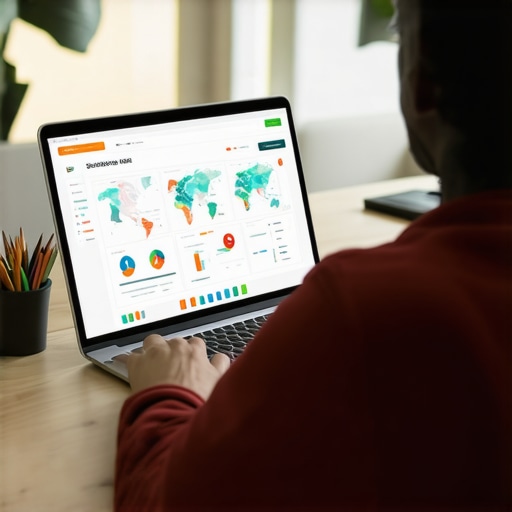 Continuous Map Software Maintenance Person using maps software dashboards for SEO management