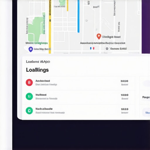 Screenshot of a digital dashboard monitoring local map SEO performance.