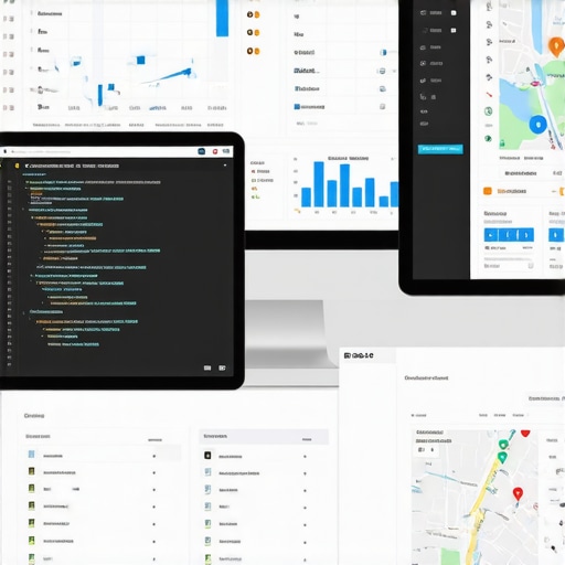 Screenshot of SEO automation dashboard and maps software tools